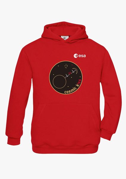 Cosmic Kiss Patch Hoodie for Children