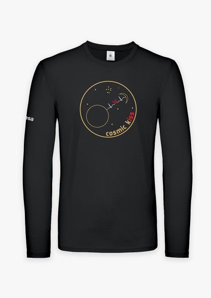 Cosmic Kiss Patch Long-Sleeve T-shirt for Men