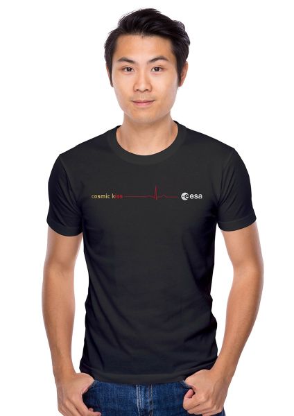 Cosmic Kiss Heartbeat T-shirt for Men