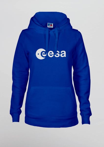 ESA logo in rubber relief hoodie for women