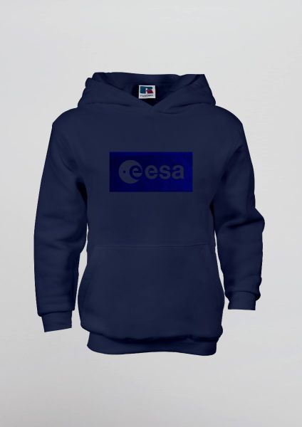 Blue Inverse ESA logo in Velvet Hoodie for Children