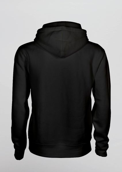 White ESA Logo in Rubber Relief Hoodie for Men