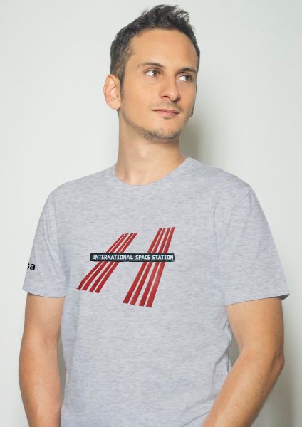 ISS embroidered t-shirt for men