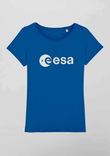 ESA logo in rubber relief t-shirt for women