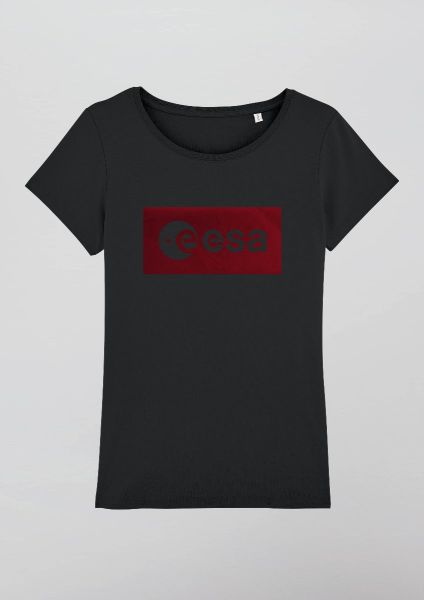 Velvet inverse logo t-shirt for women