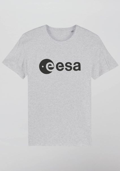 Black ESA Logo in Rubber Relief T-shirt for Men