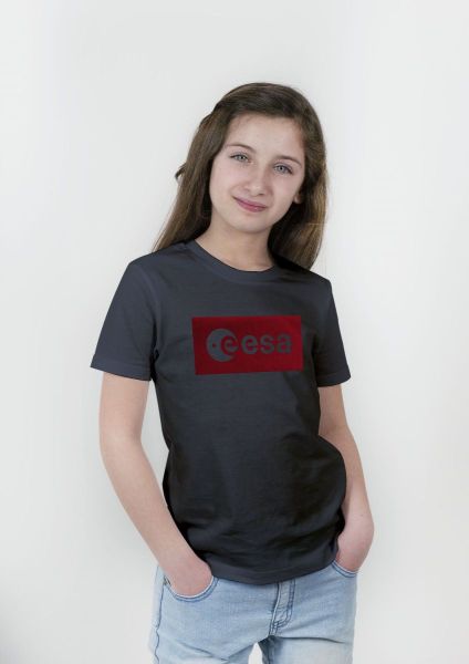 Red Inverse ESA logo in Velvet T-shirt for Children