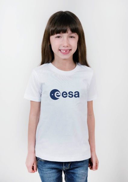 Blue ESA Logo in Rubber Relief T-shirt for Children