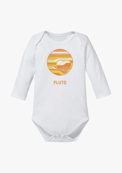 Long-sleeve baby romper with Pluto