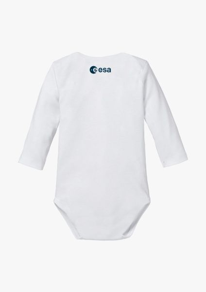Long-sleeve baby romper with Earth