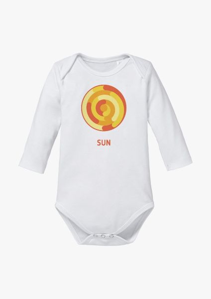 Long-sleeve baby romper with Sun