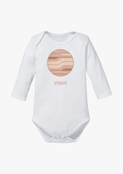 Long-sleeve baby romper with Venus