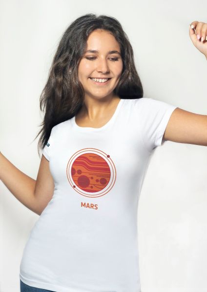 T-shirt with Mars for women