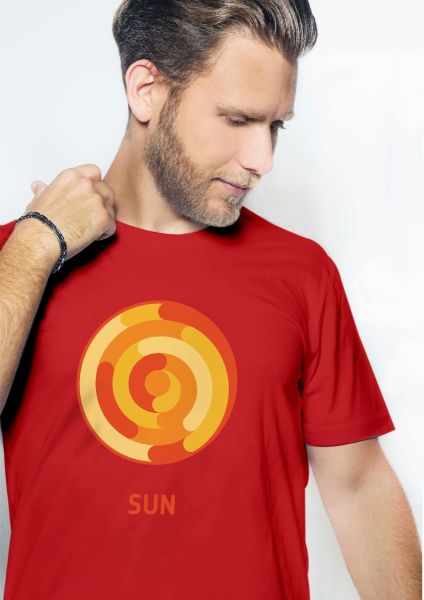 T-shirt with Sun for men