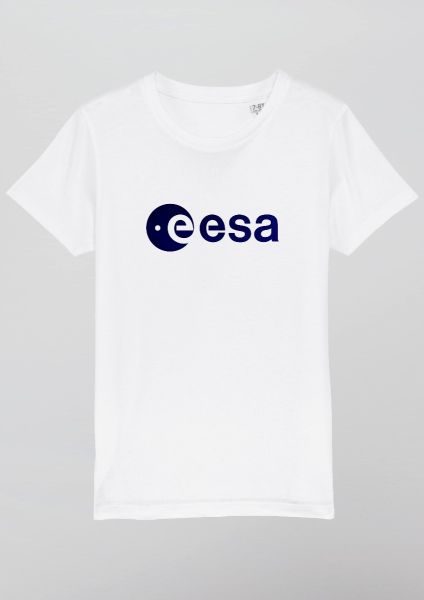 Blue ESA logo in Velvet T-shirt for Children