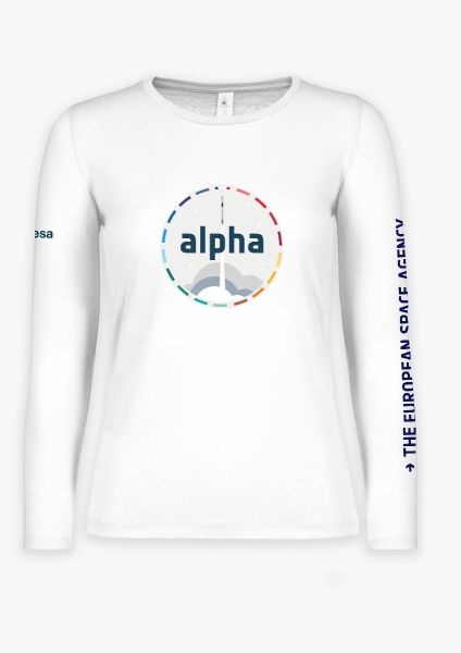 Alpha Patch in Rubber Relief Long-sleeve T-shirt for Women