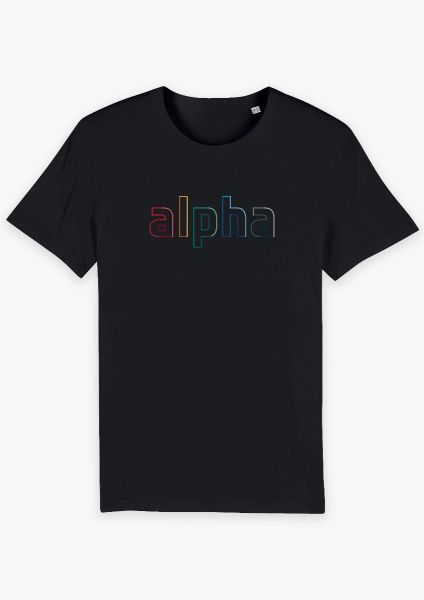 Alpha Neon in Rubber Relief T-shirt for Men