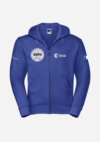 Alpha Mission Patch Zip-Up Hoodie for Men