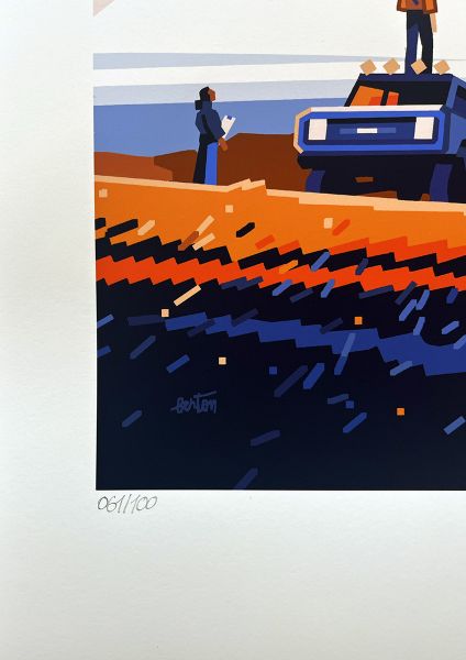The journey starts here (Earth) by Matteo Berton Signed Print 50 X 70 cm