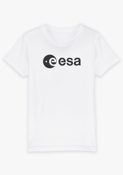 Black ESA logo printed t-shirt for children