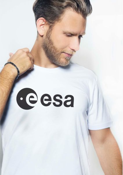 Black ESA logo printed t-shirt for Men