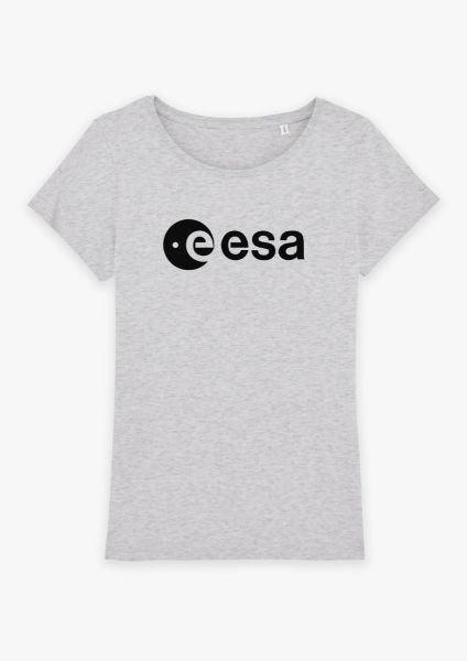 Black ESA Logo Printed T-shirt for Women