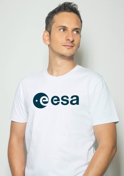Blue ESA Logo Printed T-shirt for Men