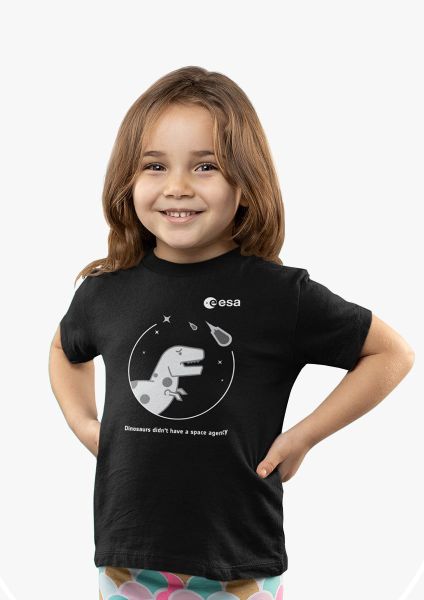 Dinosaurs didn't have a space agency T-shirt for children