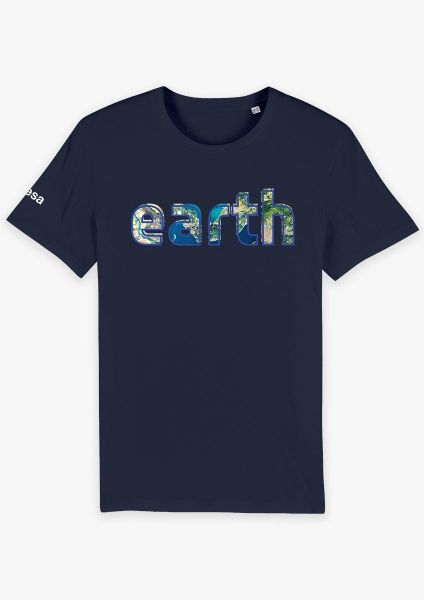 Earth Outline in Rubber Relief T-shirt for adults
