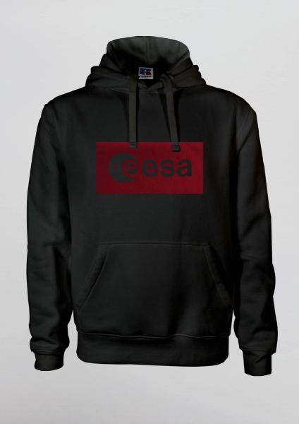 Red Inverse ESA logo in Velvet Hoodie for Men