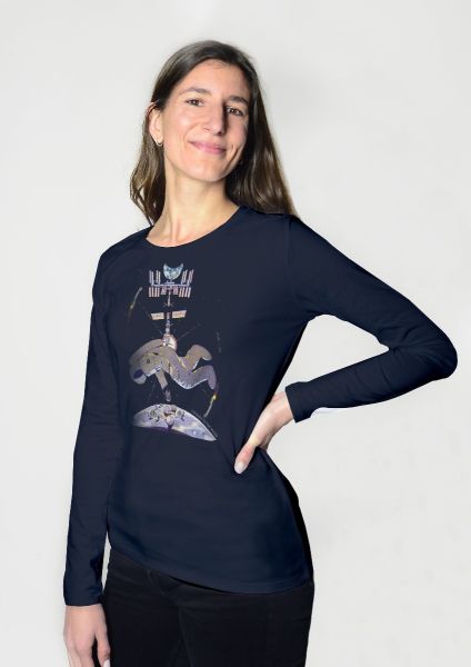 Moon Village Long-Sleeve T-shirt for Women