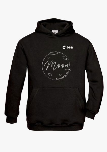 Forward to the Moon Calligraphic Hoodie for Children 