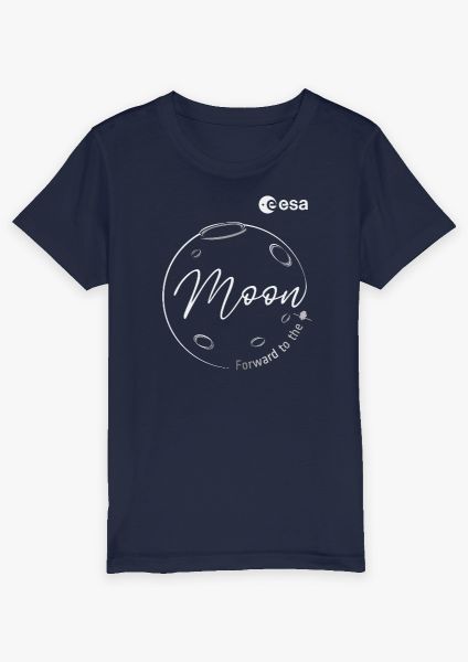 Forward to the Moon Calligraphic T-shirt for Children