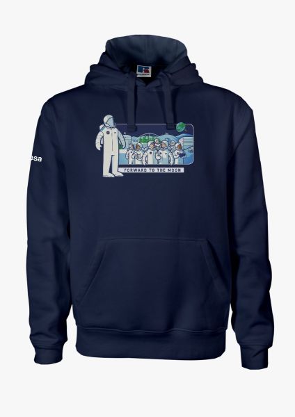 Forward to the Moon by Ale Giorgini Hoodie for Men