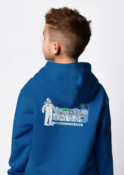 Forward to the Moon by Ale Giorgini Zip-Up Hoodie for Children