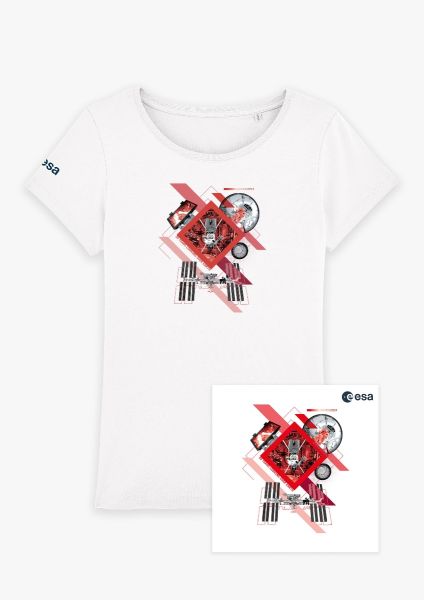 ISS 20 YEARS – ISS CONSTRUCTIVISM RED T-SHIRT AND POSTER SPACE PACK - WOMAN 