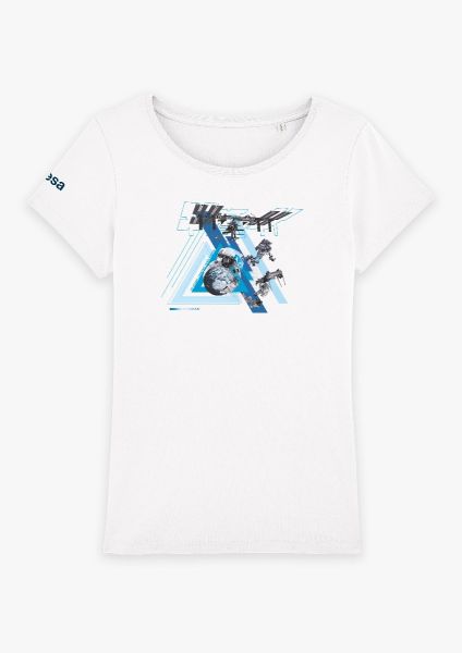 ISS 20 Years - ISS Constructivism blue t-shirt for women