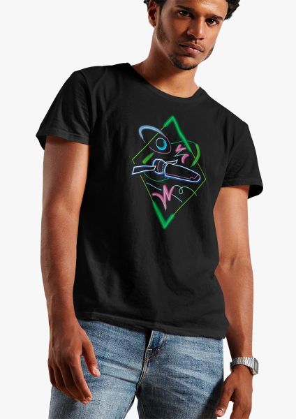 Kourou Neon Launchers - Space Rider T-shirt for adults