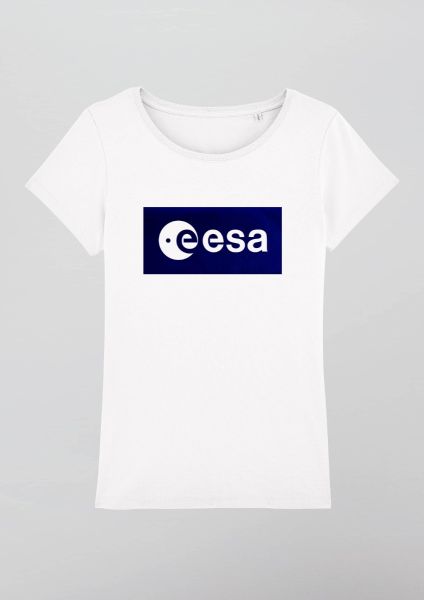 Blue Inverse ESA logo in Velvet T-shirt for Women