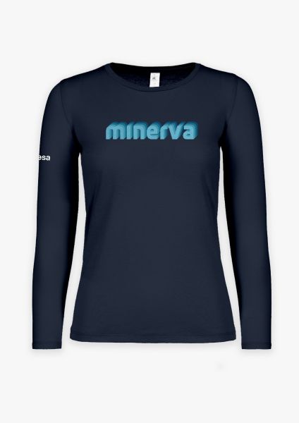 Minerva Shadows in Velvet Long-Sleeve T-shirt for Women 