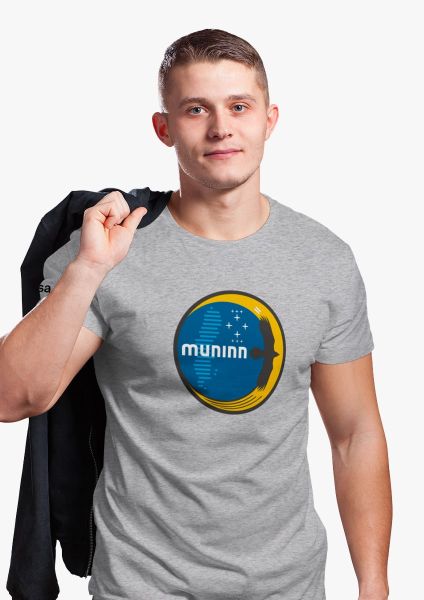 Muninn patch T-shirt for men