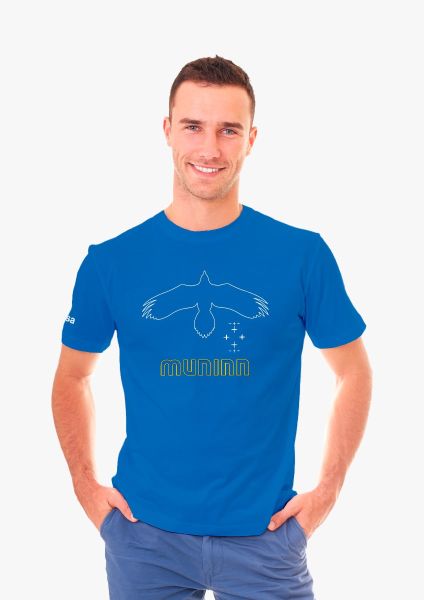 Muninn Raven in rubber relief T-shirt for adults