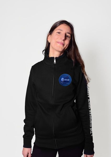 Space Ambition Patch Zip-Up Sweatshirt for Women