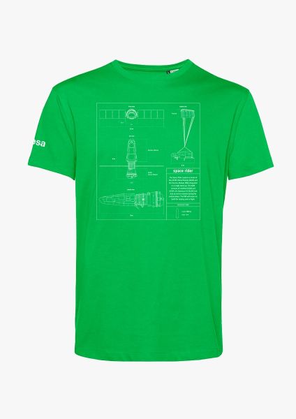 Space Rider Blueprint T-shirt for Adults
