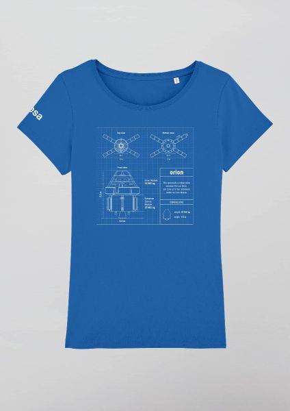 Orion ESM blueprint t-shirt for women